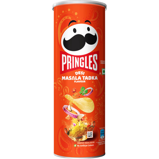Pringles Potato Chips Desi Masala Tadka Flavor 102 g
