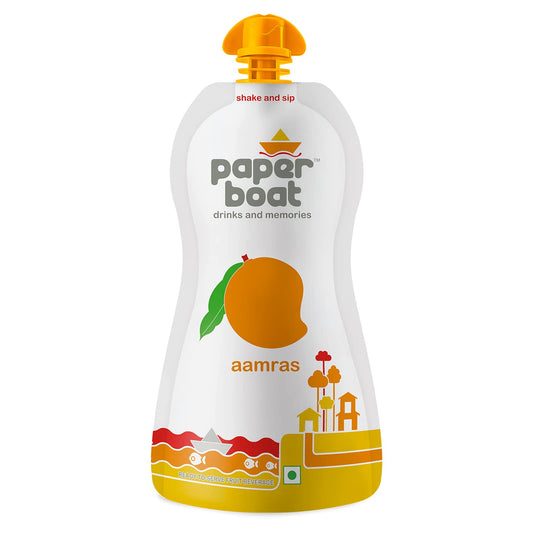 Paper Boat Aamras, Mango Fruit Juice, No Added Preservatives and Colours